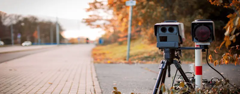 Roadside Police Radar for Traffic Speed Contro